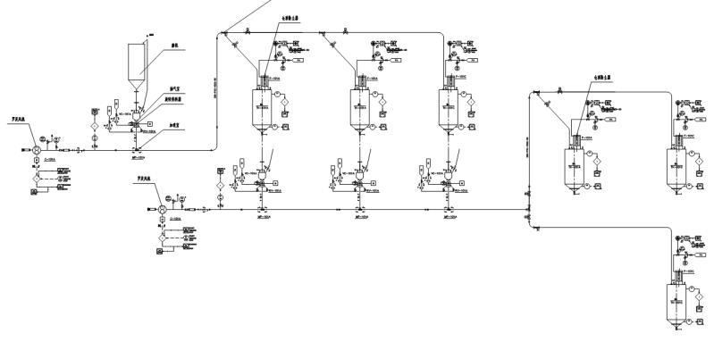 電廠中、輸送粉煤灰流程圖